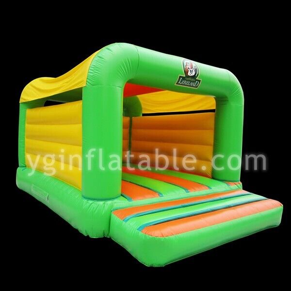 Green Commercial Bounce House With SlideYGIP-17