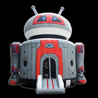 Gray Robot Bounce House