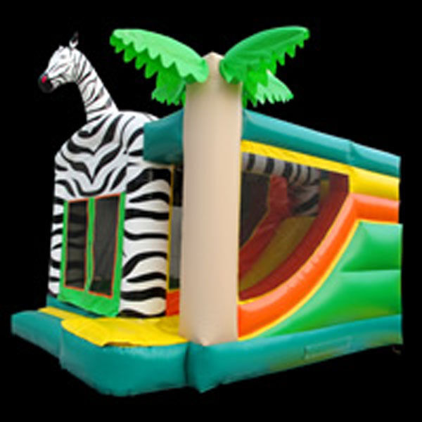 Zebra Bounce House Birthday PartyYGIP-17