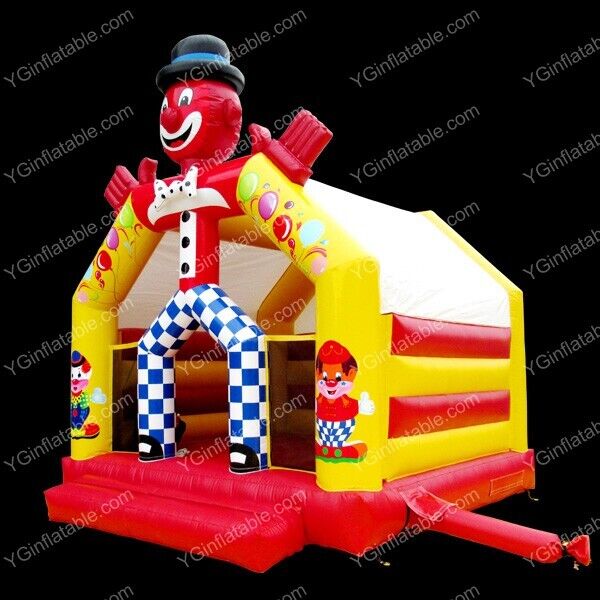 Clown Inflatable Bounce House With SlideYGIP-17