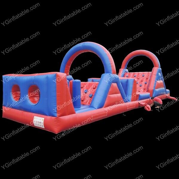 Red Indoor Inflatable Obstacle CourseYGIP-17