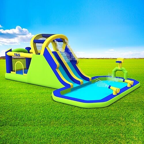 Funny bouncer combo Slide splash poolYGIP-17