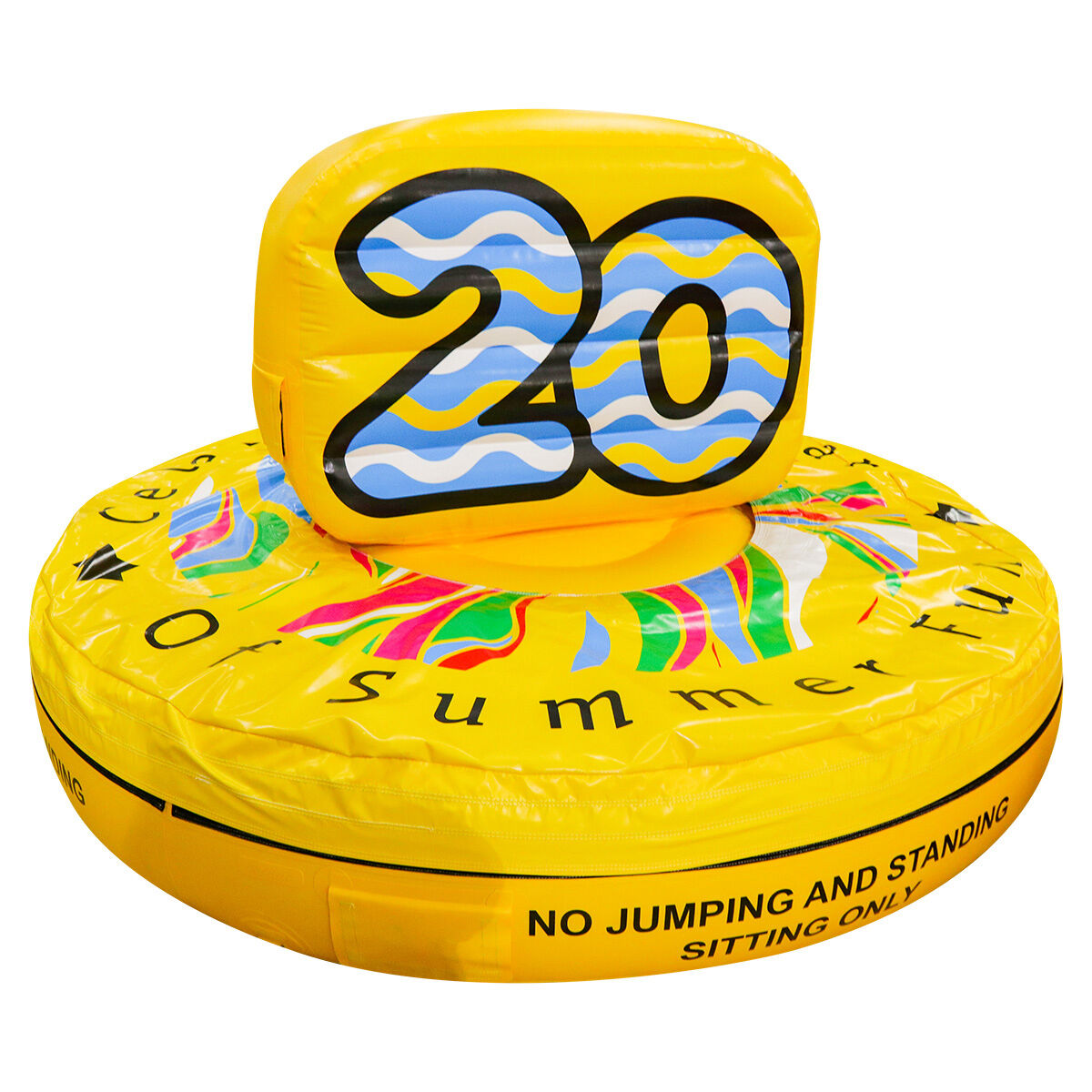 fun inflatable yellow stoolYGIP-17
