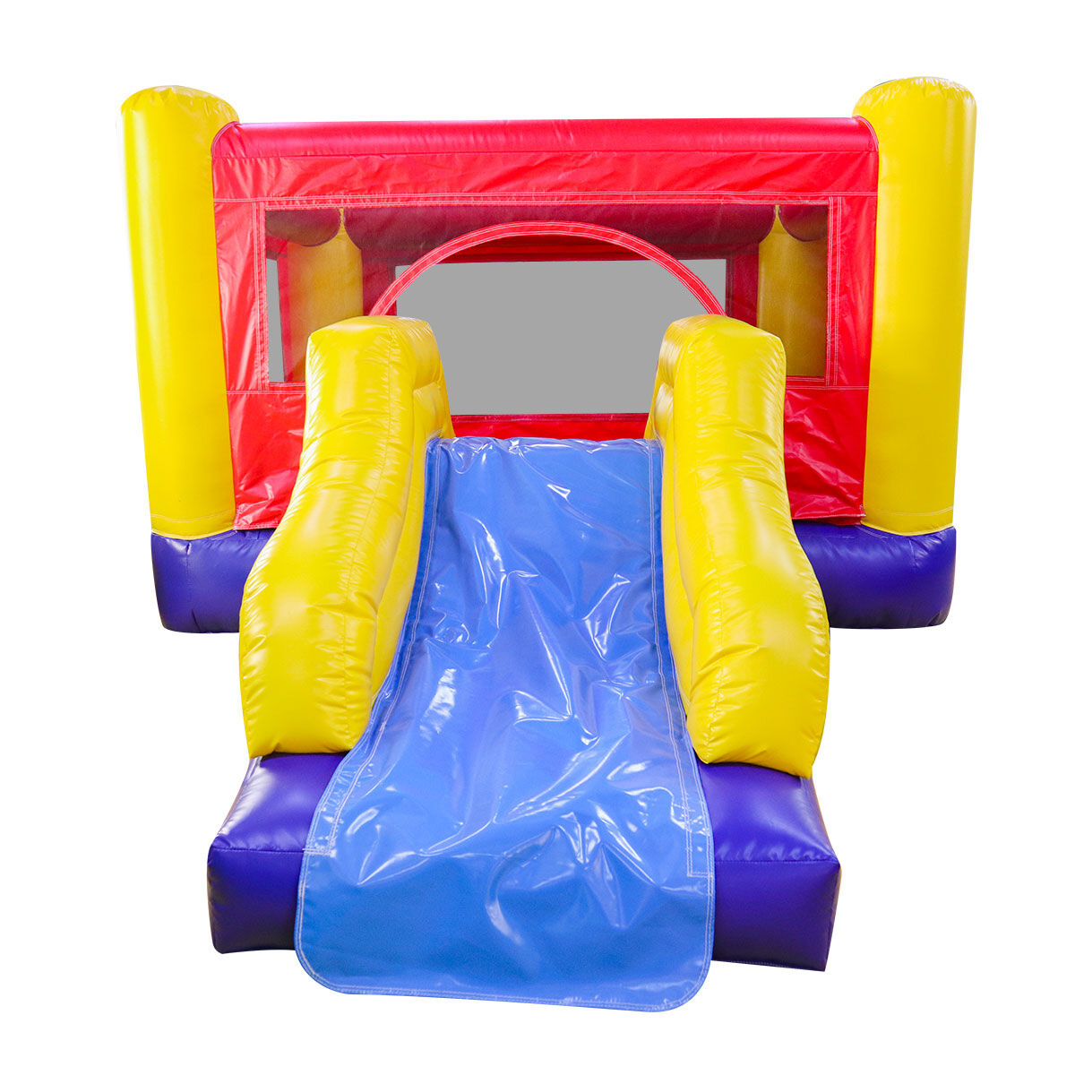 inflatable red and blue bouncer slideYGIP-17