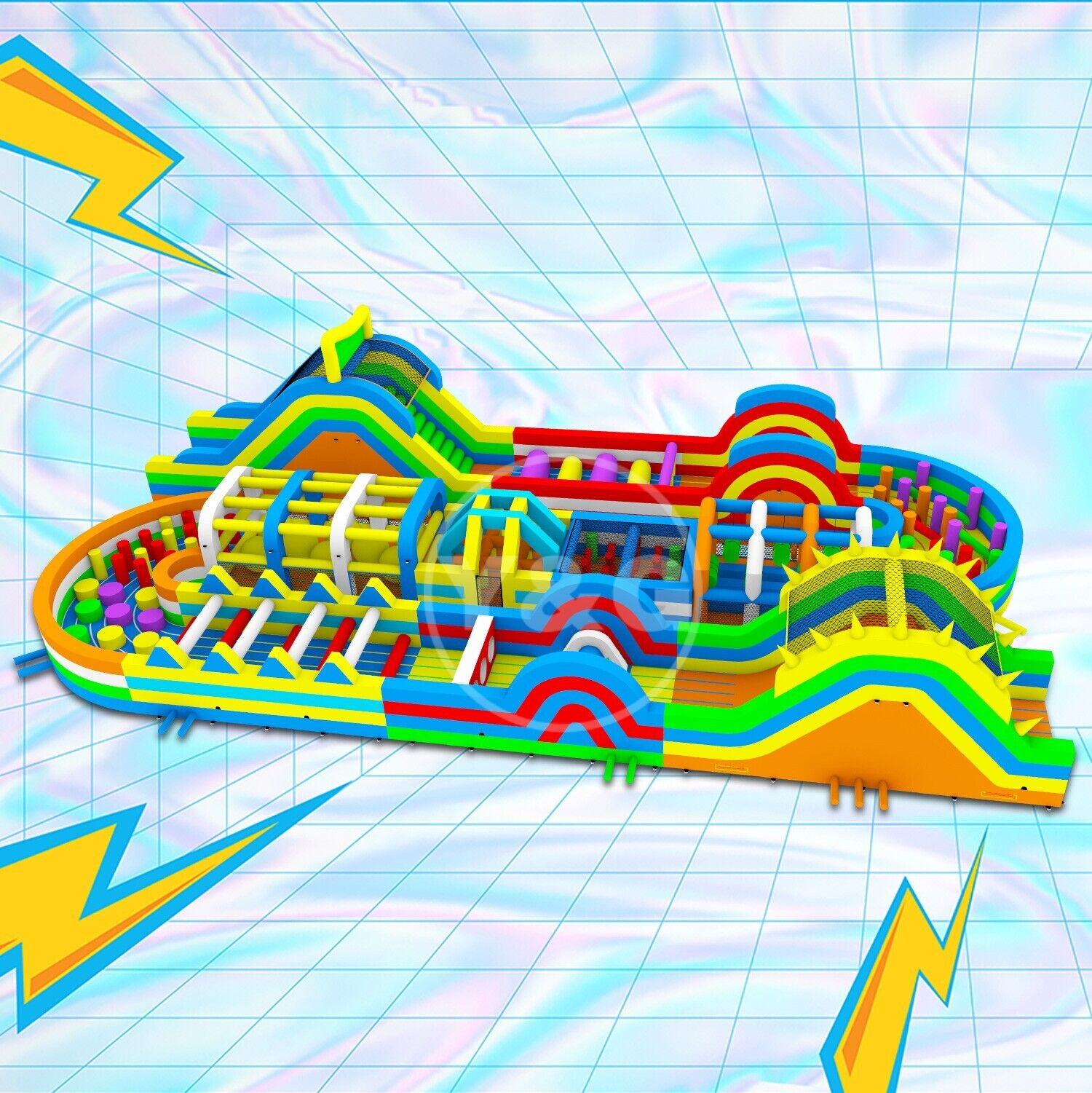 Commercial  Bouncy Obstacle CourseYGIP-17