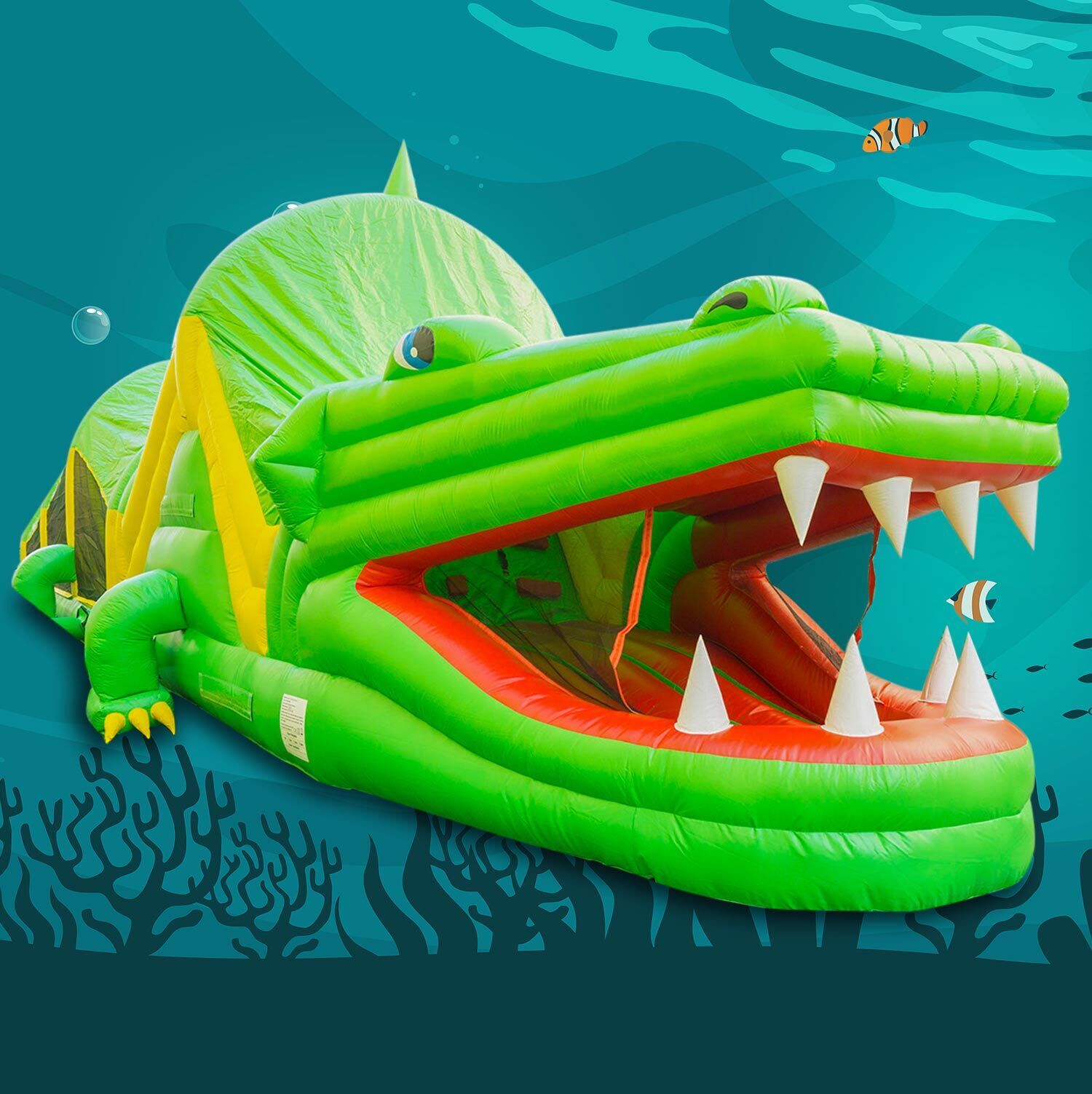 Crocodile obstacle course moon bounceYGIP-17