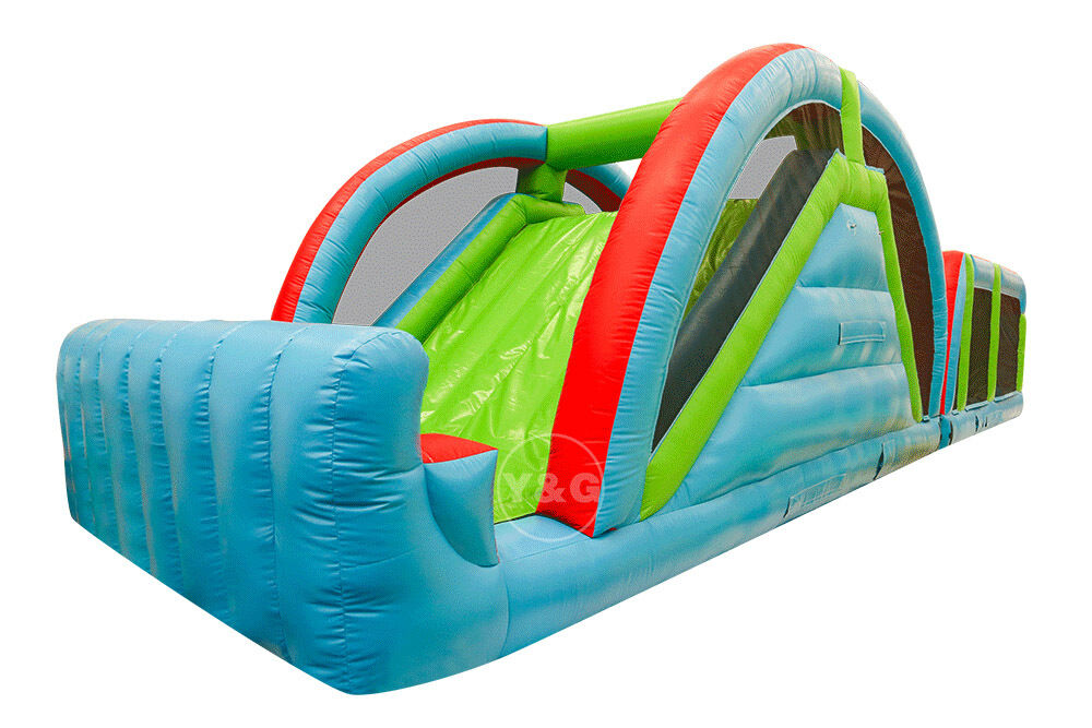 Inflatable light blue obstacle courseYGIP-17