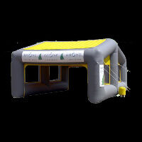 arch shape pump up tent